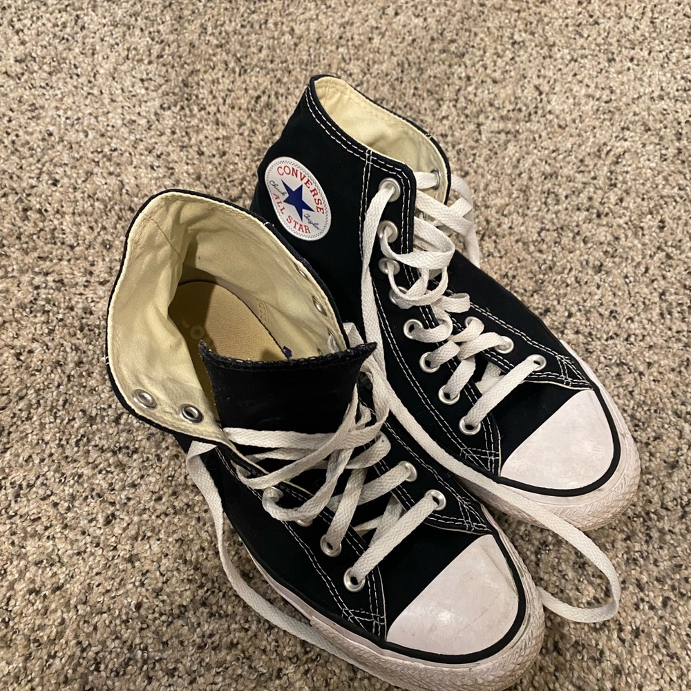 Converse Black and White High-Tops